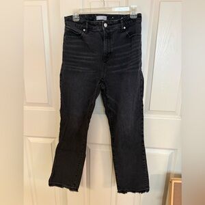 LOFT curvy straight crop jeans
